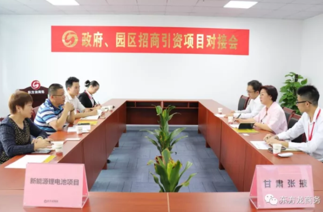 在深圳分公司举行新能源锂电池全国布点投资选址项目的政府对接会